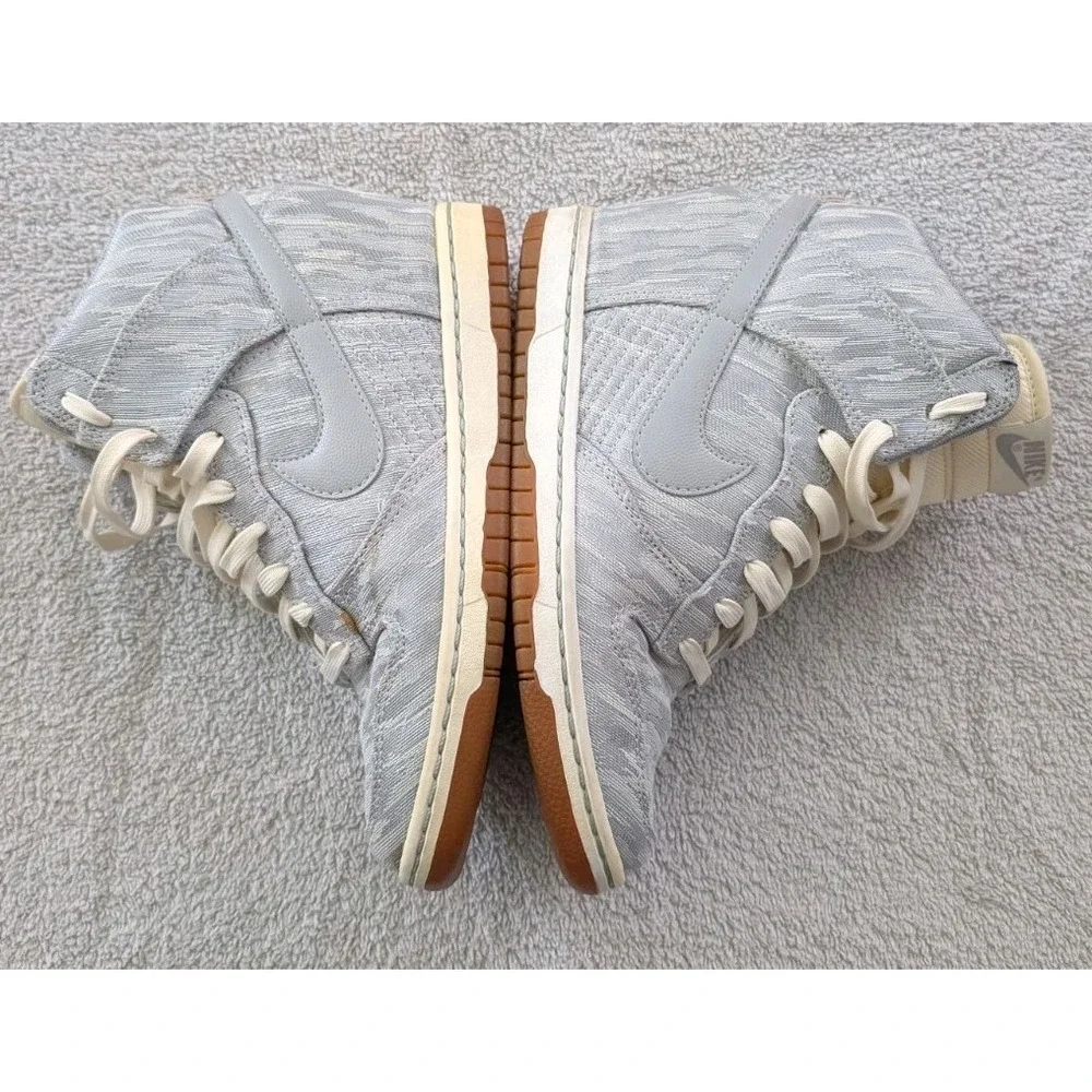Nike Dunk Sky Hi Hidden Wedge Women's 7 Gray Sail Silver 585560-101
